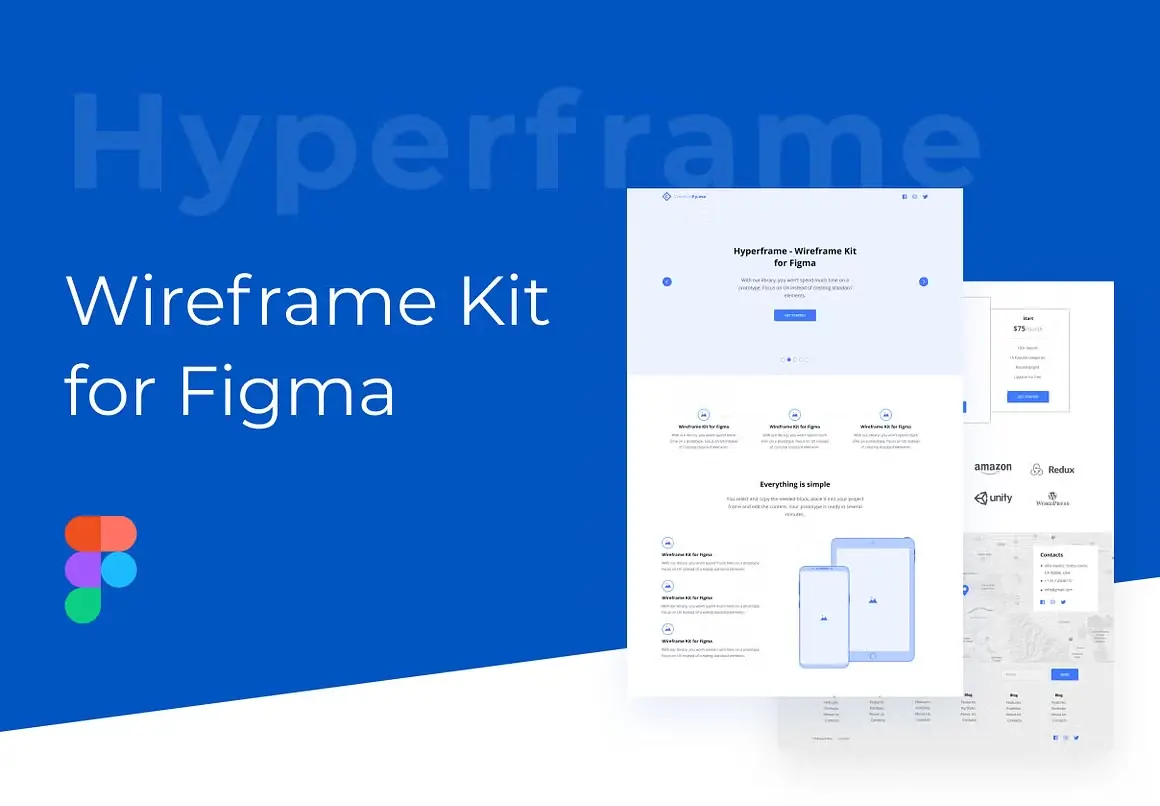 Wireframe Kit for Figma Creativefy